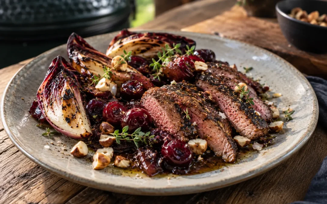 presa-vom-schwein-kaffee-kakao-kirsche-radicchio-big-green-egg